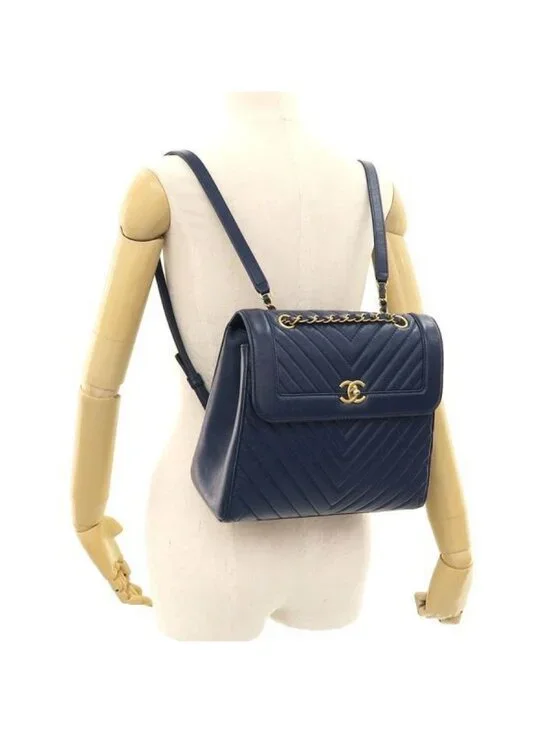 Chanel Chevron Chain Backpack - Picture 9 of 9